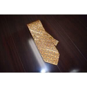 Mens Jhane Barnes Vintage Plaid 100% Silk Neck Tie One Size